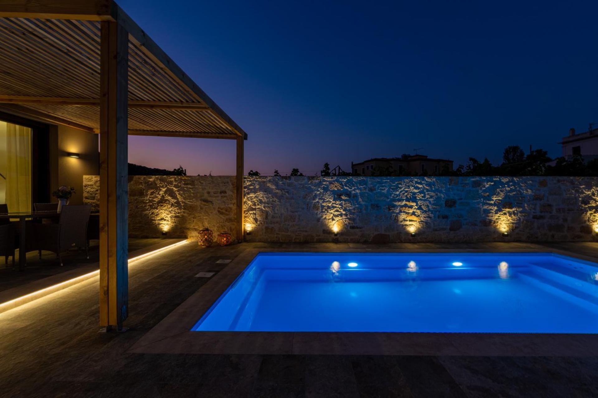 Irisma Luxury Villa With Private Pool Archanes Bagian luar foto